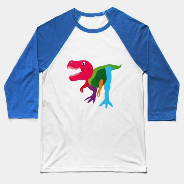 T-Rex Baseball T-Shirt by masslos